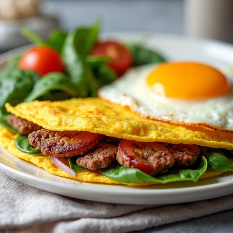 Savory Lean Minced Meat Omelette