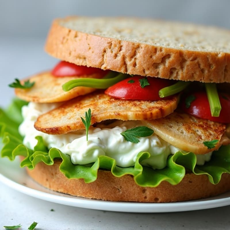 Herb-Roasted Chicken and Apple Salad Sandwich