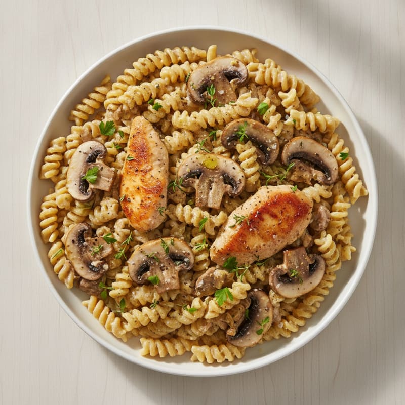 Creamy Mushroom Pasta with Herbs