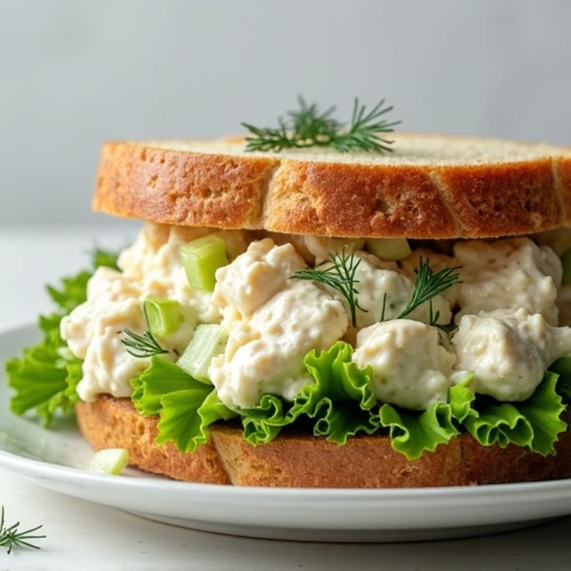 Creamy Dill Chicken Salad Sandwich