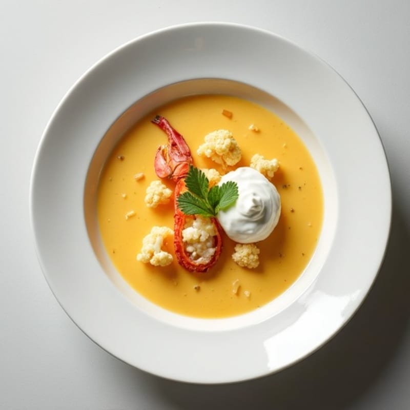 Silky Cauliflower Lobster Bisque
