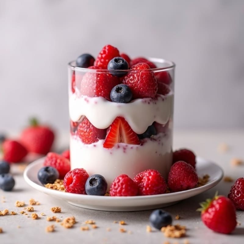 High-Protein Greek Yogurt Berry Parfait