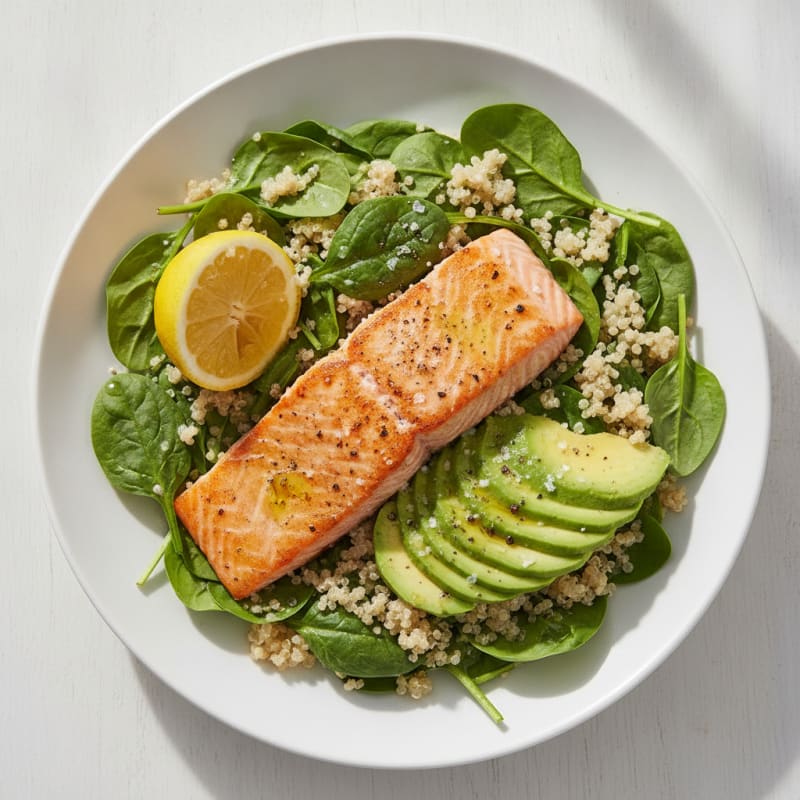Salmon Power Bowl with Quinoa