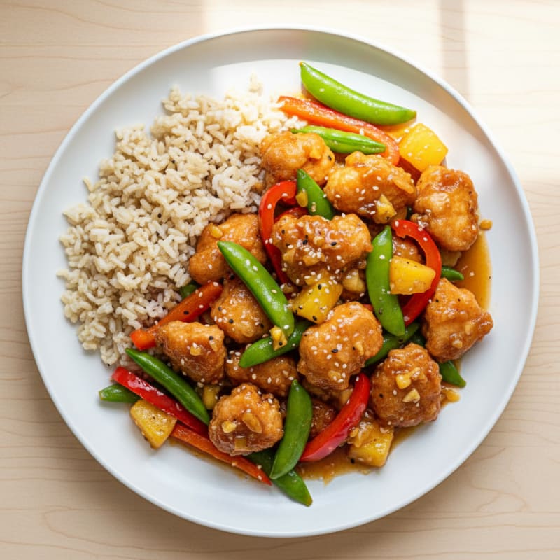 Crispy Sweet and Sour Chicken Stir-Fry