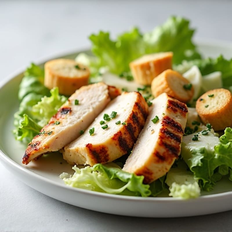 Grilled Chicken with Creamy Caesar Salad