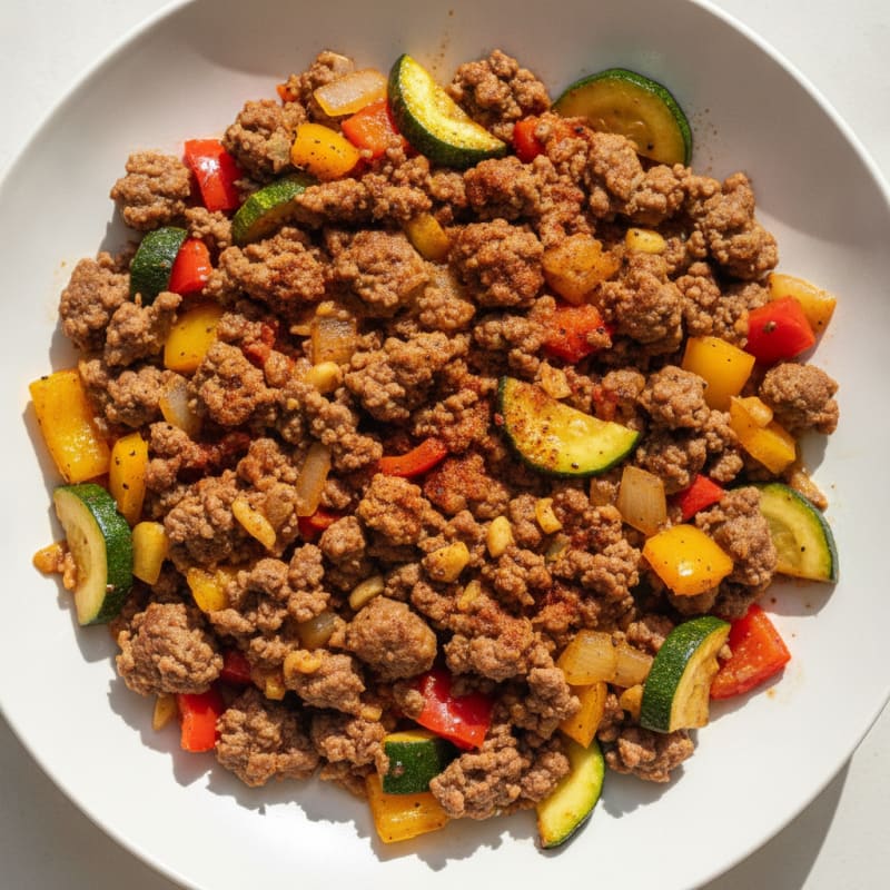 Ground Beef Skillet with Vegetables