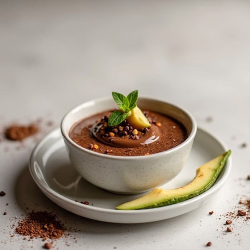 Silky Chocolate Protein Pudding with Chia Seeds