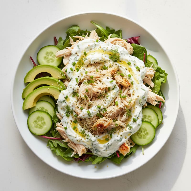 Creamy Herb Chicken Salad Bowl