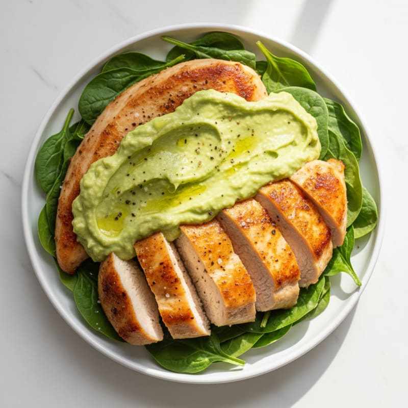 Creamy Avocado and Lime Spread Chicken