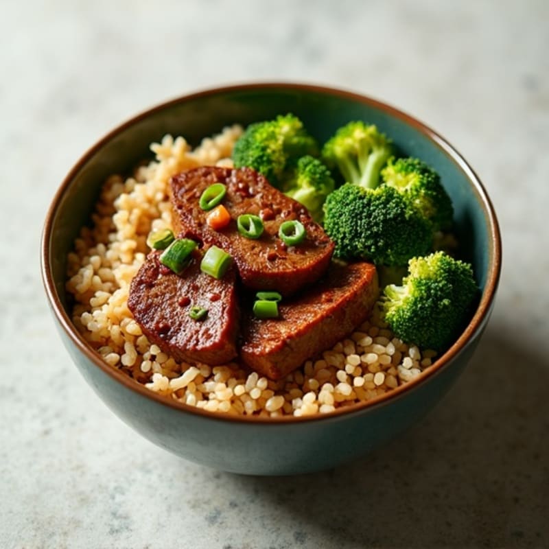 Ginger-Garlic Beef and Broccoli Rice Bowl