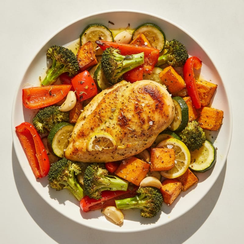 Lemon Herb Chicken with Roasted Vegetables