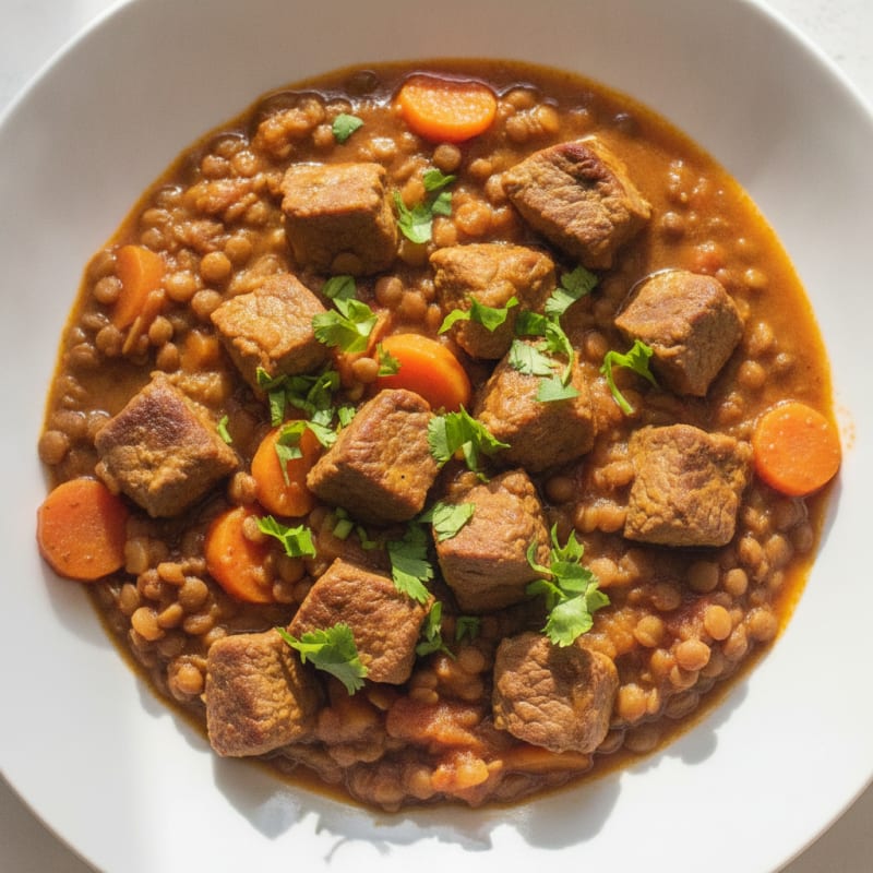 Spiced Lamb and Lentil Tagine
