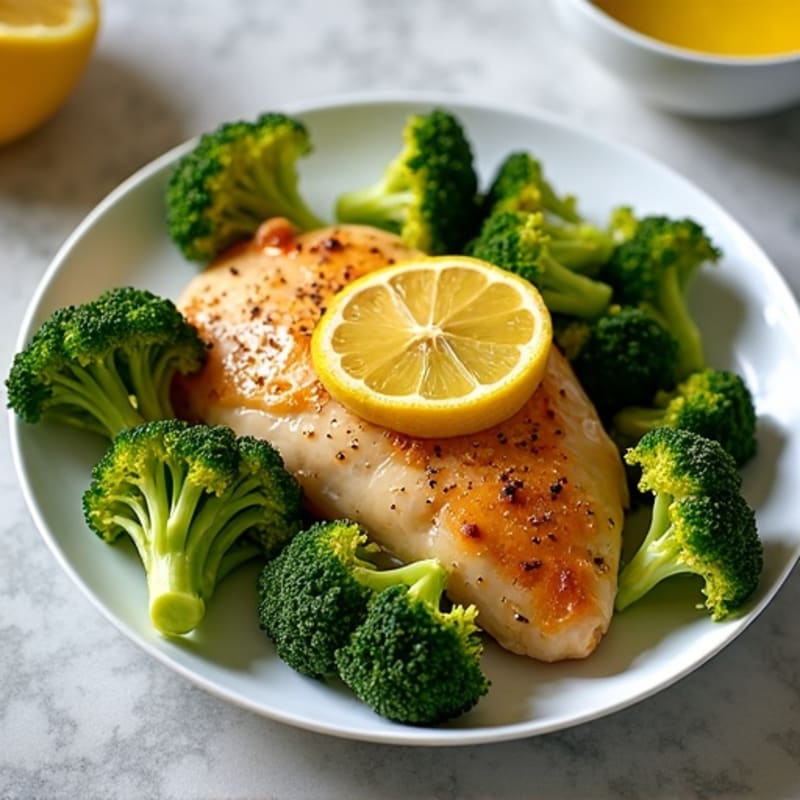 Sheet Pan Lemon Garlic Chicken and Broccoli