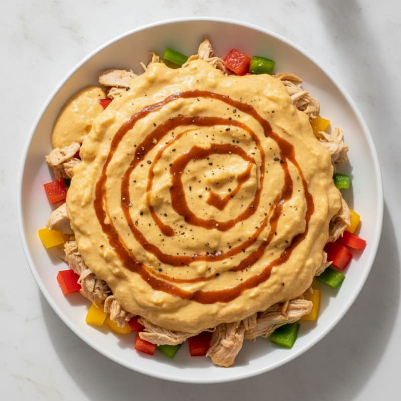 Cottage Cheese Queso with Chipotle Cholula