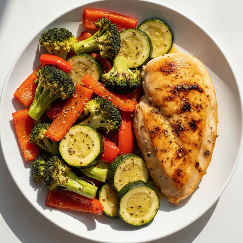 Chicken and Roasted Vegetable Medley