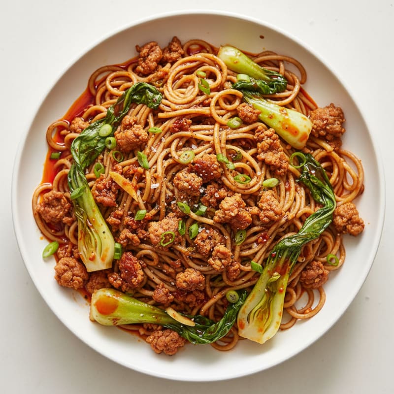 Spicy Chili-Garlic Pork Dan Dan Noodles