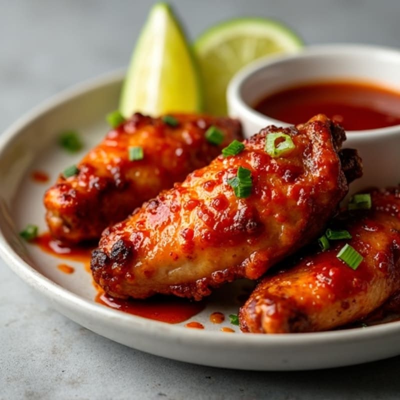 Crispy Spicy BBQ Chicken Wings