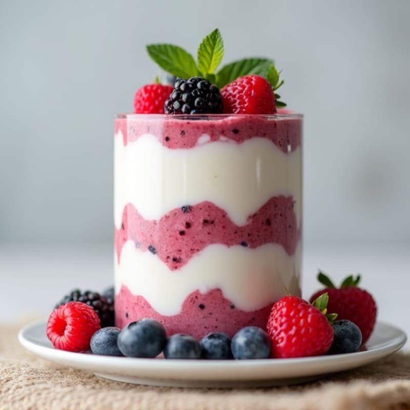 Creamy Greek Yogurt Protein Parfait with Mixed Berries