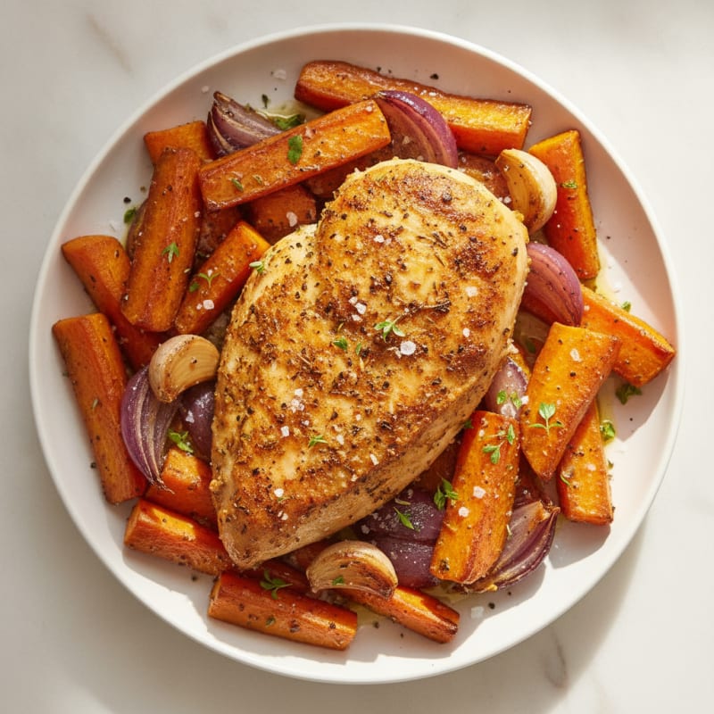 Herb-Roasted Chicken with Root Vegetables
