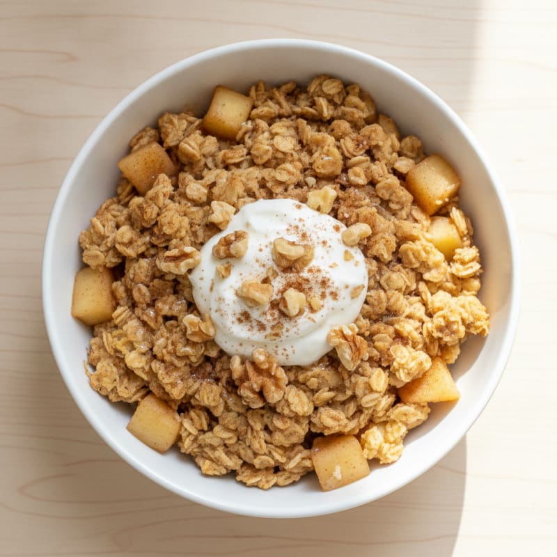 Baked Apple Cinnamon Oatmeal