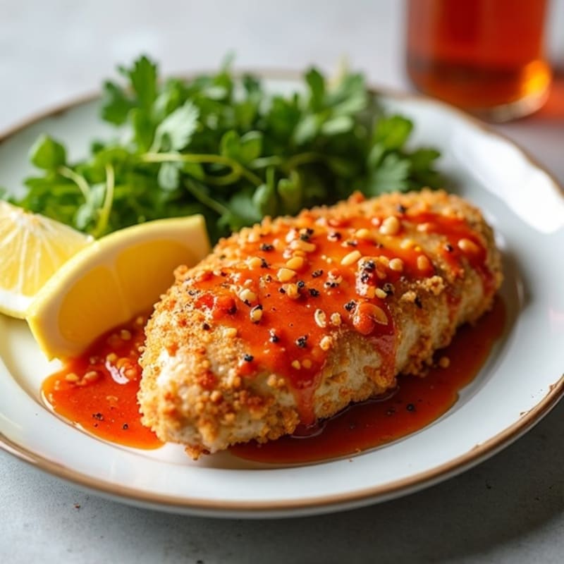 Crispy Baked Sweet and Spicy Chicken