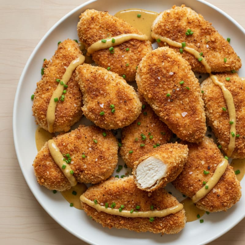 Buttermilk Fried Chicken with Honey-Mustard Sauce
