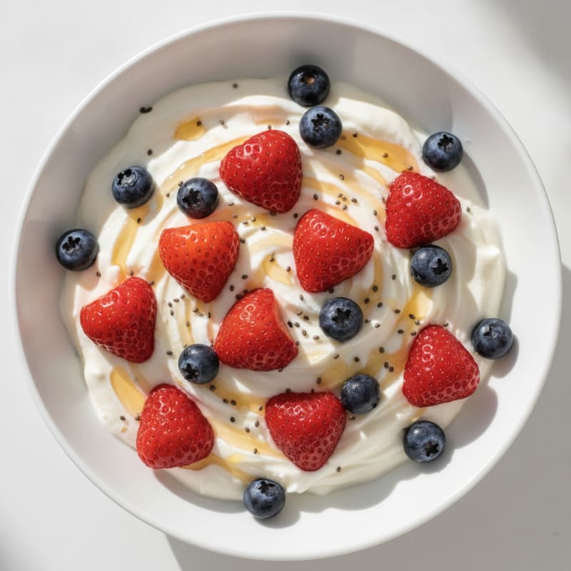 Silky Greek Yogurt and Berry Protein Bowl