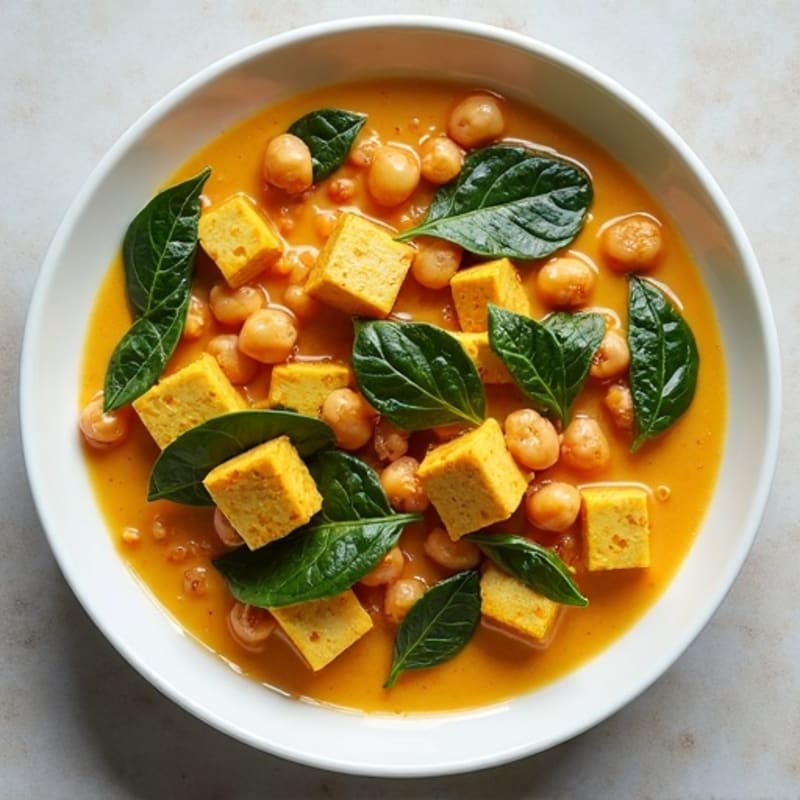 Creamy Coconut Chickpea and Spinach Curry