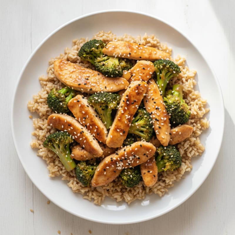 Teriyaki Chicken Stir-Fry with Broccoli