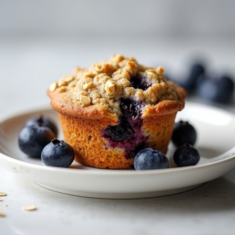 Protein-Packed Blueberry Oat Morning Muffins