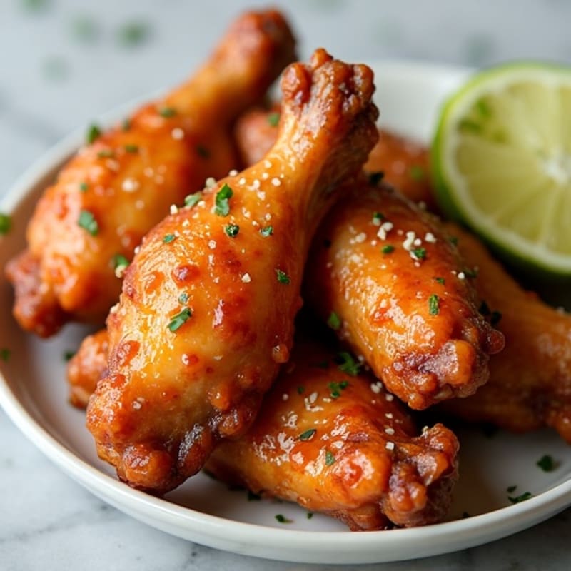 Crispy Baked Honey Garlic Chicken Wings