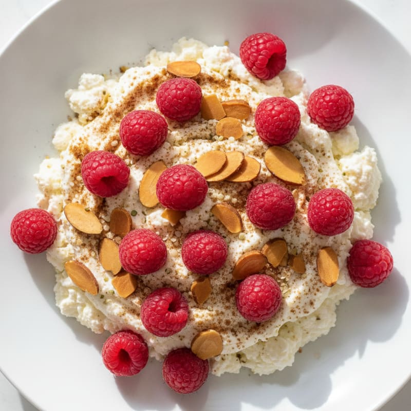 High-Protein Berry and Nut Cottage Cheese Bowl
