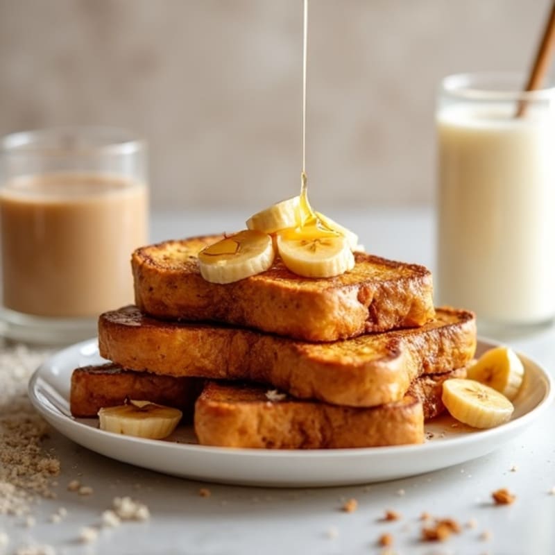 Protein-Packed Caramelized Banana French Toast