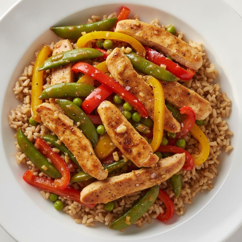 Chicken and Bell Pepper Stir-Fry