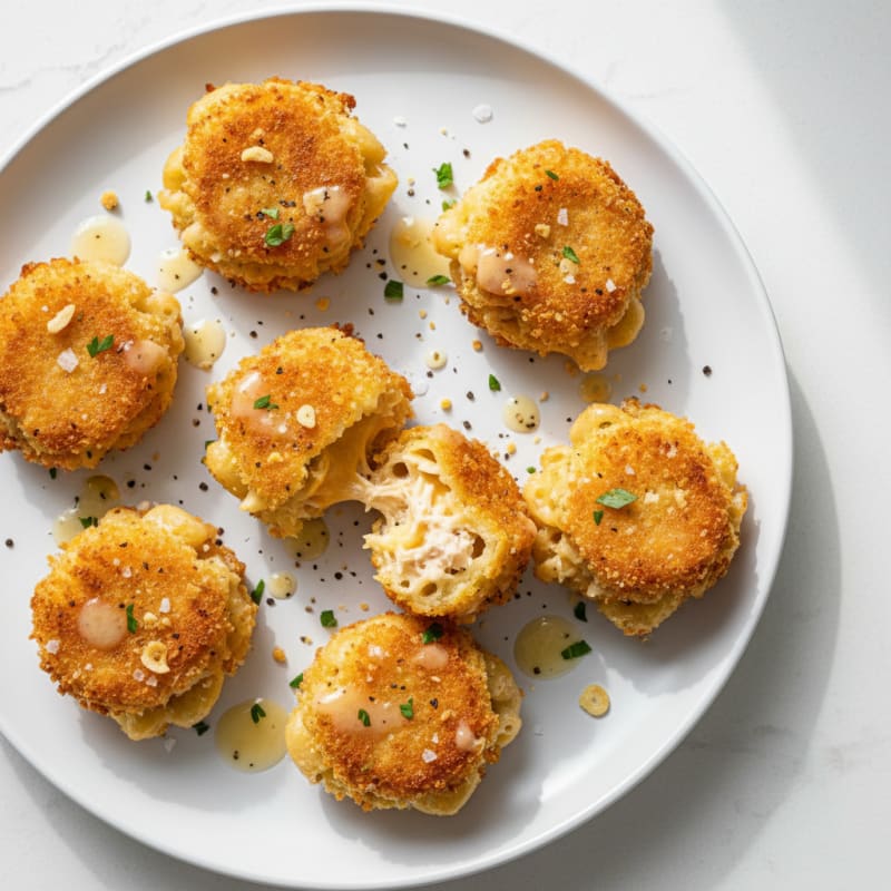 Golden Macaroni and Cheese Bites