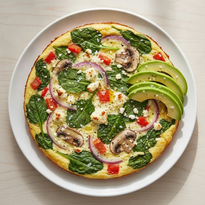 Garden Vegetable Egg White Bake