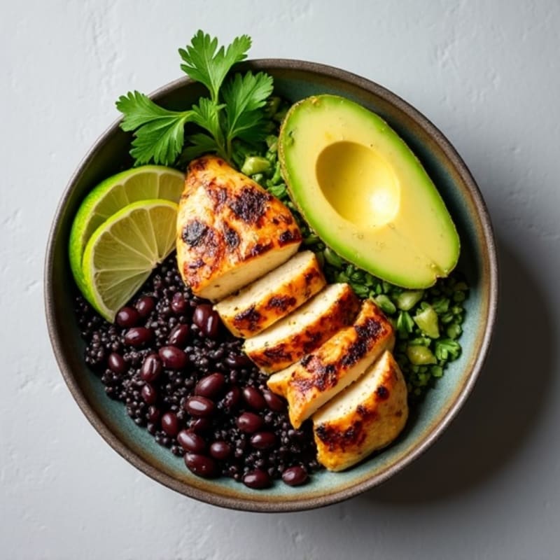 Cilantro-Lime Black Rice Bowl with Creamy Avocado