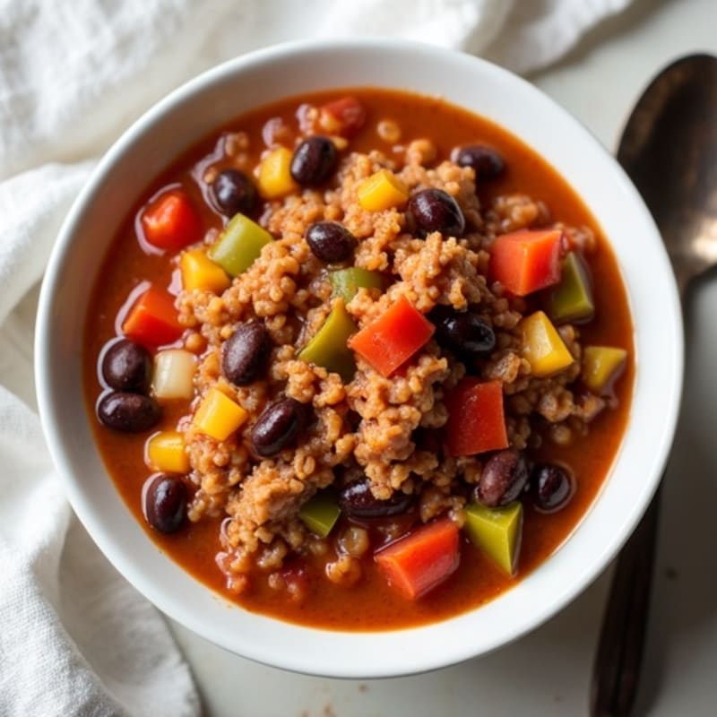 Hearty Lean Ground Turkey and Bean Chilli