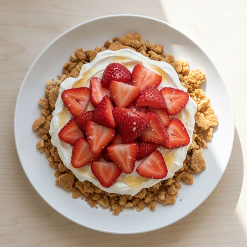 Strawberry Pretzel Pie Snack Bowl