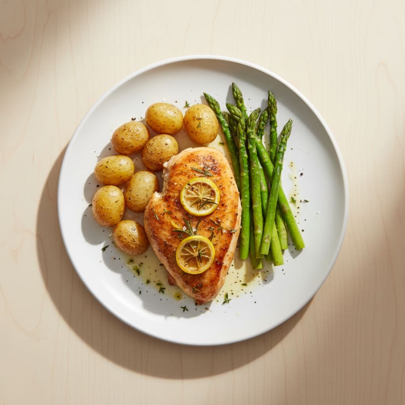 Crispy Lemon-Herb Roasted Chicken