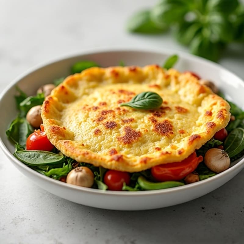 Fluffy Garden Vegetable Egg White Omelette