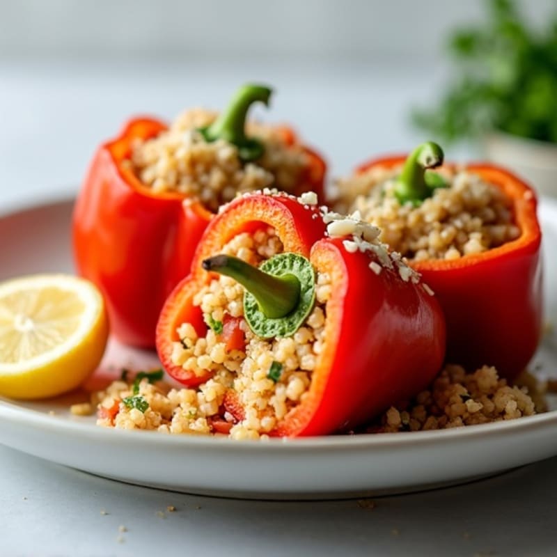 Protein-Packed Turkey and Quinoa Stuffed Bell Peppers