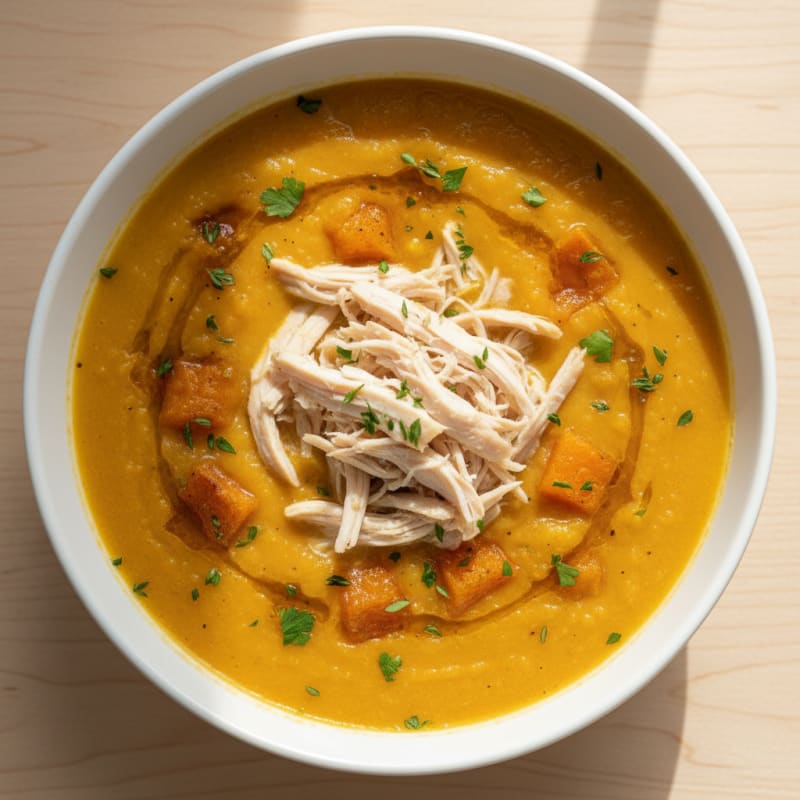 Roasted Butternut Squash and Apple Soup