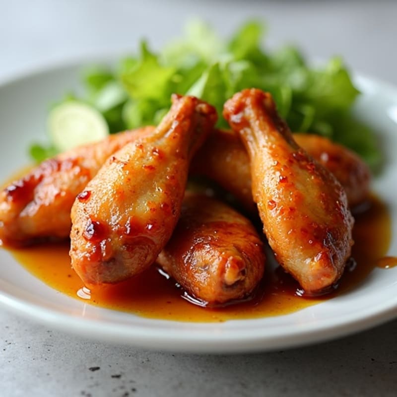 Crispy Baked Honey Garlic Chicken Wings