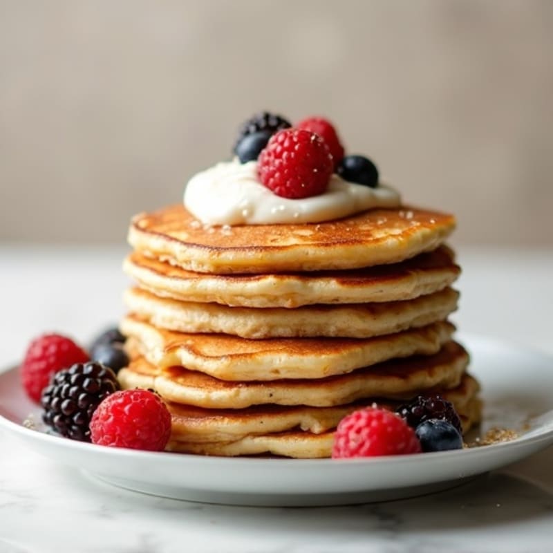 Fluffy Greek Yogurt Protein Pancakes