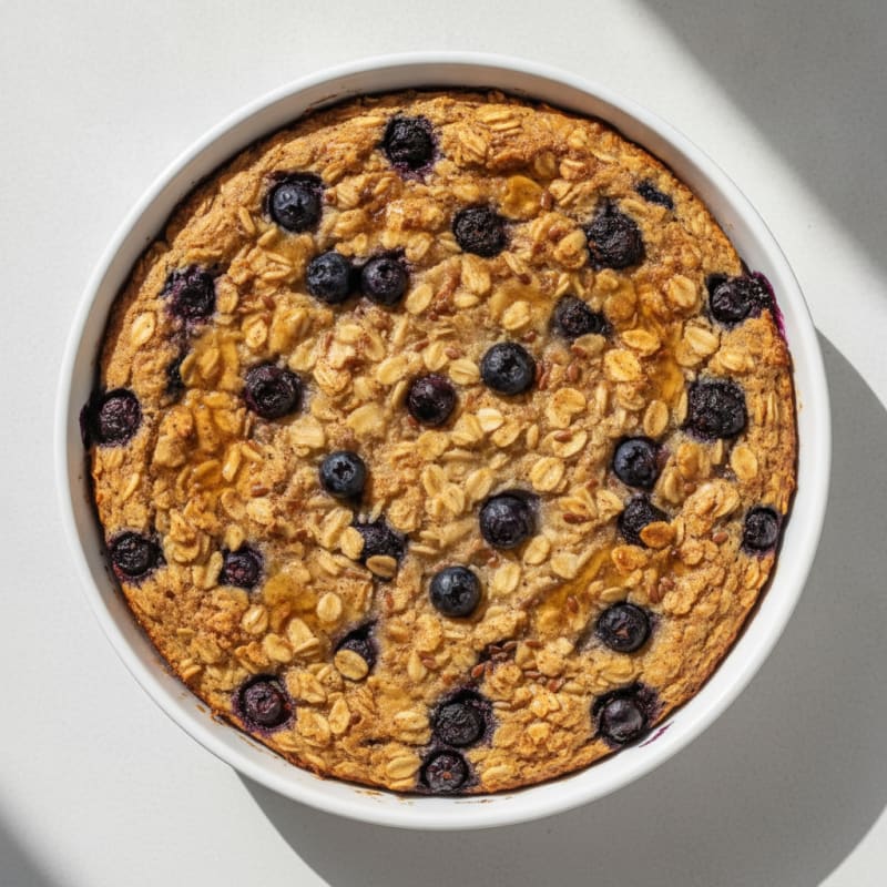 Blueberry Banana Baked Oatmeal