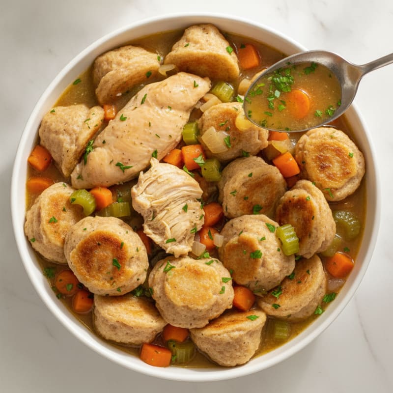 Homestyle Chicken and Herb Dumplings