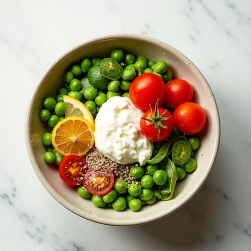 Edamame Protein Bowl with Cherry Tomatoes