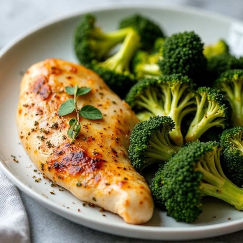 Sheet Pan Lemon-Herb Chicken and Crispy Roasted Broccoli