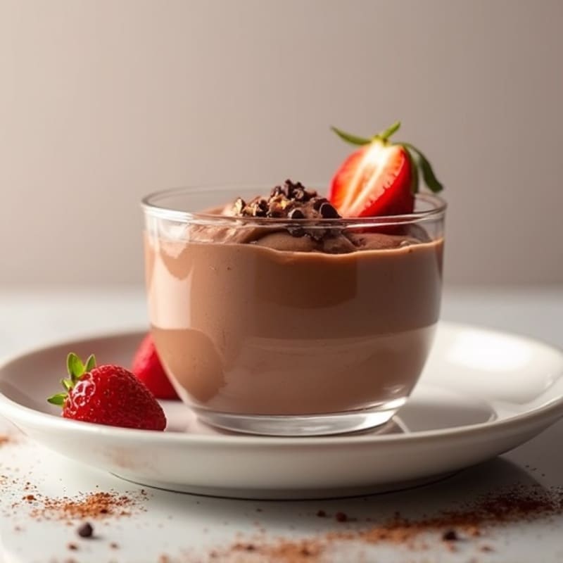 Silky Chocolate Protein Pudding with Greek Yogurt
